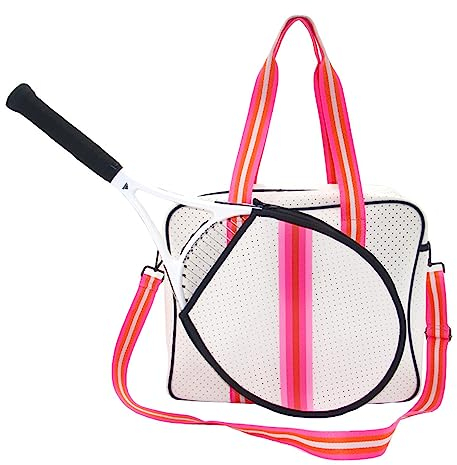 VermiS Tennistaschen Für Damen, Pickleball-Taschen Mit Abnehmbarem Schultergurt, Neopren-tennisschläger-tragetaschen