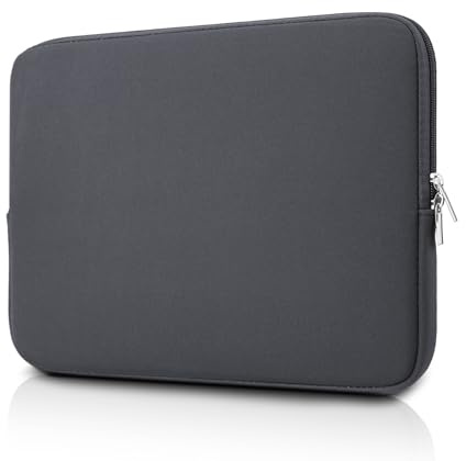 jooeer 14 Pulgadas Funda Ordenador Portátil Compatible con MacBook Pro M2 M1 A2779 A2442 Chromebook Notebook 14, Bolsa Protector PC Acolchada Blanda, Gris