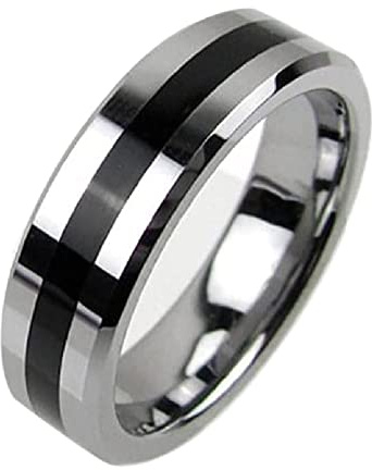 VIHEEVA Magische Requisiten Magischer starker magnetischer Ring für professionelle Zauberer Requisiten Bühne Zaubertricks Zauberringe Zubehör (schwarz/Silber, 18 mm)