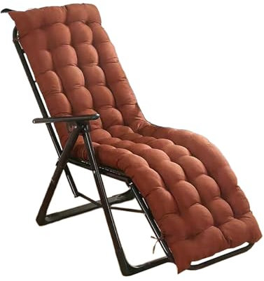 Coussin épais et confortable de rechange pour chaise longue de jardin, transat, intérieur ou extérieur, terrasse, porche, balançoire, housse de dessus antidérapante incluse