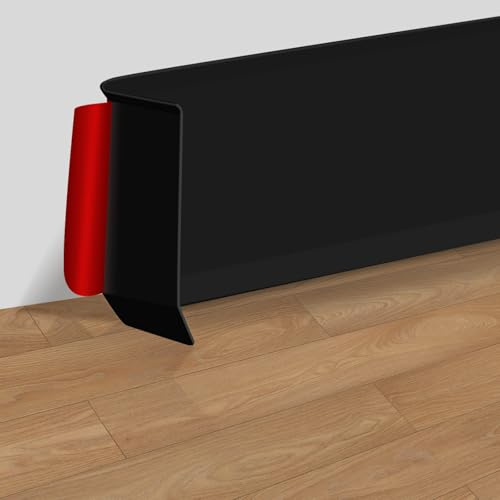 Vinyl Self-Adhesive Skirting Board, 3M Peel and Stick Baseboard Trim, Flexible Skirting Board 10cm Wide Wall Baseboard Molding Trim For Floor Wall Base