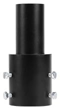 Heavy-Duty 3 Inch Round Pole Slip Fitter Adapter – Universal Metal Mounting Bracket for LED Parking Lot Lights, Shoebox Lighting, Street Lights – Weather-Resistant Black Outdoor Design