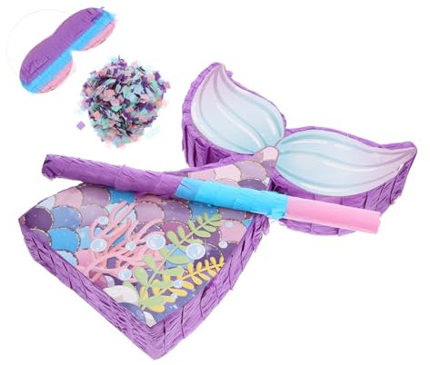 Warmhm Spielzeug Für Jungen Und Mädchen Meerjungfrau-geburtstagsparty-zubehör Papier-augenbinde-stick Dekoratives Spielzeug Mit Süßigkeitenfüllung
