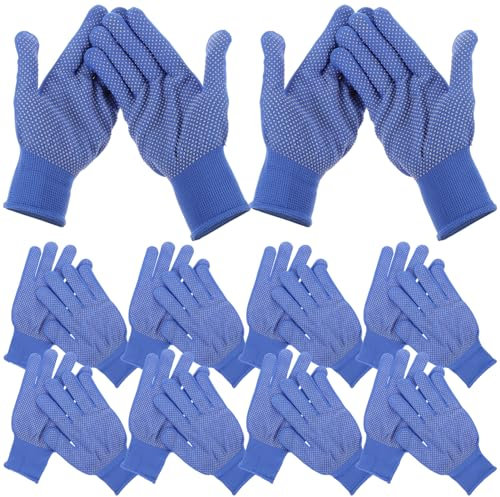 Hemobllo 10paare Atmungsaktive Rutschfeste Gartenhandschuhe Flexible Und Bequeme Arbeitshandschuhe Für Gartenarbeit Haushalt Und -projekte Für Drinnen Und Draußen