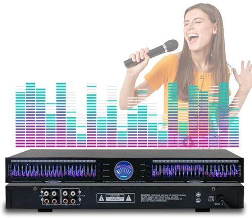 Equalizzatore Di Spettro Musicale, Audio Digitale Stereo Grafico Con 10 Effetti Preimpostati, Riduzione Automatica Del Rumore E Regolazione Dei Bassi/medi/alti, Per Auto, Feste, Camera Da Letto