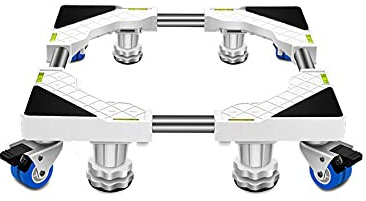 Universal Furniture Dolly with 4 Double Wheels - Adjustable Base for Washing Machines Dryers Refrigerators AC Units & Plant Containers Fits 45-65cm Width/Length