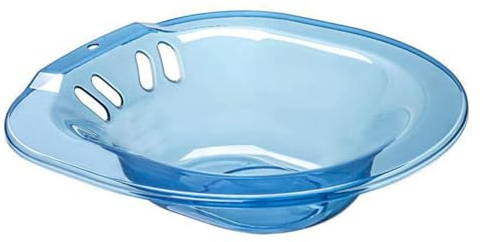DECOMELODY Sitzbadewanne für Toilette aus Hautfreundlichem Hochtemperaturbeständigem Pp mit Überlaufschutz Sitzbad für Schwangere Postoperative Pflege und Intimhygiene im Badezimmer