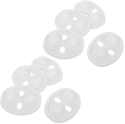 Ciieeo 8pcs Silicone Car Door Lock Protective Covers Weatherproof Anti-noise Latch Guards with Dust and Water Resistance White Anti-collision Pads for Vehicle Lock Protection