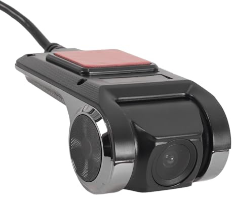 Gurtt 140° Wide Angle Mini Car Dash Camera 1080P USB Dash Cam DVR Recorder Night Vision Front Camera for Car Radio CD Player
