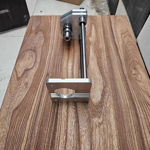 LeTkingok Guida di Foratura Verticale con Guida Scorrevole da 300 mm, Supporto per Trapano a Colonna in Lega di Alluminio con Asta di Guida in Acciaio da 12 mm per Trapani Manuali