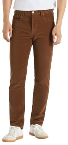 Thread Bloom Mens Corduroy Trousers Regular Fit Casual Classic Stretch Cotton Office Straight Leg Flat Front Cord Trousers Size 32-44