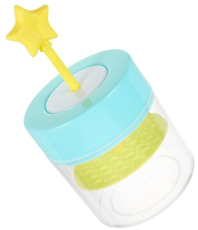 Hohopeti Burbujeador Automático de Espuma para Lavado Facial y Champú, Botella Plástica Azul Diseño de Rebote, Generador de Espuma para Limpieza Facial y Corporal, Cuidado Diario