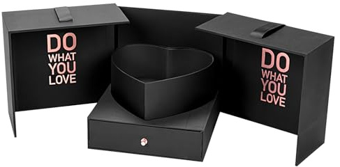Sankt Presentförpackning - Med 20 cm Blomlåda, Förpackning med Satinband, Elegant Pappersorganisatör | Dekorativ Lagringslösning för S-firandet