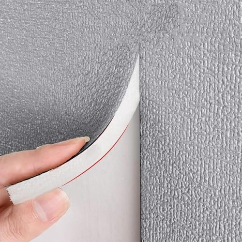 Papier Peint Autocollant Isolant 7MM 50x300CM 1 Rouleau Panneaux muraux 3D Imperméable et Anti-Humidité et Isolation Effet Coussin pour Protection et la Décoration des Murs des Chambres et Salons