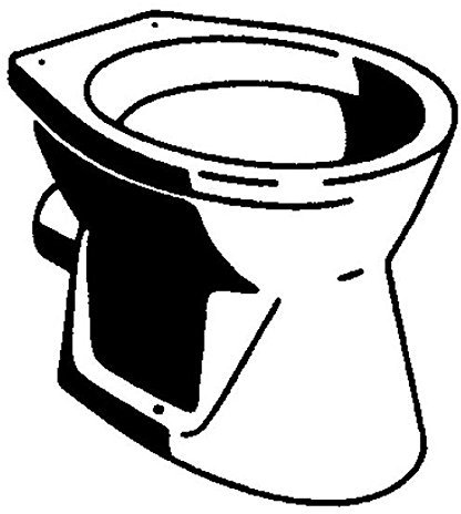 Schläfer Stand-WC-Flachsp üler Gustavsberg Saval (