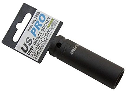 US Pro 17mm Deep Impact Socket 1/2Drive 6 Sided Hex B2088