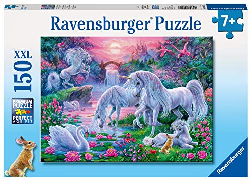 Ravensburger Kinderpuzzle - 10021 Einhörner im Abendrot - Fantasy-Puzzle für Kinder ab 7 Jahren, mit 150 Teilen im XXL-Format