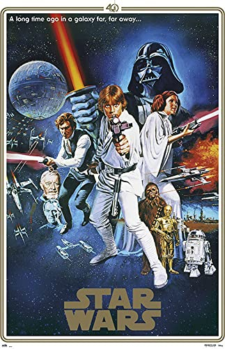 empireposter Star Wars - Classic - 40 Anniversary - One Sheet - Film Kino Movie Poster Plakat - Größe 61x91,5 cm