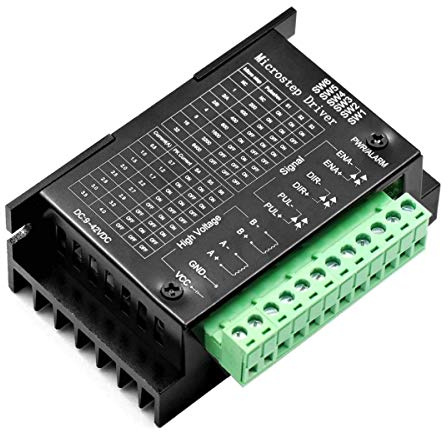 ARCELI TB6600 Schrittmotortreiber 32 Segmente DC 9-42V 4.0A Geeignet 42, 57, 86 Typ 2-Phasen 4-Phasen Schrittmotor