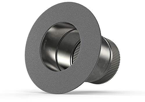 AC Infinity 4 Ducting Take-Off Collar, Galvanized Steel Inlet Flange Starter Collar for 4” Ducting with Dryers and Range Hoods
