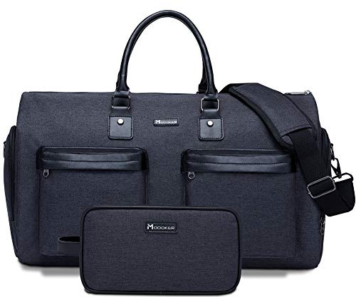 Modoker 2-in-1 Kleidersack mit Kulturbeutel, Schwarz