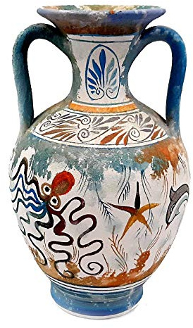 Griechische kretische Amphore, 22 cm, minoische Keramik