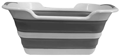 CUBO PLEGABLE MULTIUSOS RECTANGULAR GRIS 27L