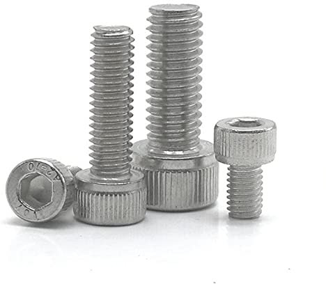 5-50Pcs M1.6 M2 M2.5 M3 M4 M5 M6 M8 * L DIN912 Acero inoxidable Hexagonal Allen Tornillo de cabeza hueca o Negro grado 12.9 Tornillos métricos-M1.6 50pcs, 40mm, 304 Acero inoxidable