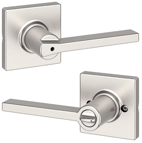 Kwikset 93002-029 Casey Privacy Lever, Satin Nickel