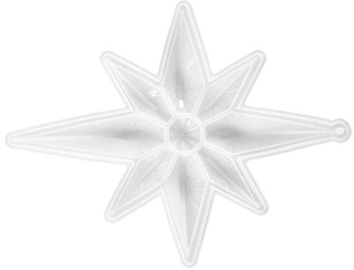 EXCEART 1 Stücke Schneeflocken Gießform Sterne Silikonform Weihnachten Epoxidharz Harzform Seifenform Silikon Kerzengiessform für DIY Kerzen Weihnachtsbaumschmuck Schokolade Backzubehör