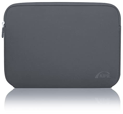 AIPIE Funda Portátil 15 15,6 Pulgadas Netbooks Caso 35.5x25x2cm Anti-rasguños Antigolpes per Laptop Compatible MacBook, Acer, ASUS, DELL, HP, Lenovo Ordenadores Maletín de Bolsa Gris, 15.6 Pulgadas