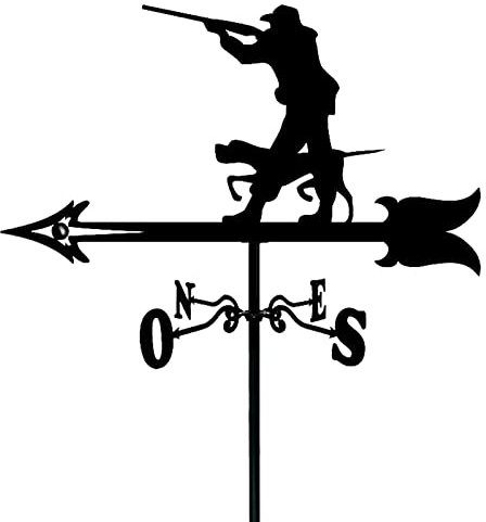 EICOFF Girouette, Chasseur de Toit, Tige de Montage sur Le Toit de la Ferme, indicateur de Direction du Vent, Support métallique extérieur, Outils de Mesure Professionnels, décoration de Cour de pa