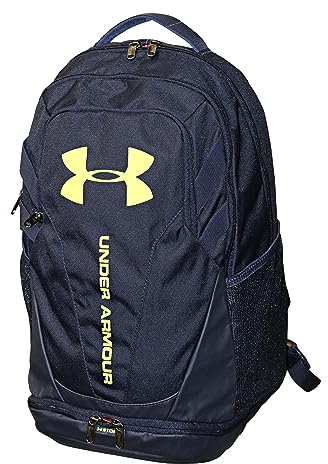 Under Armour UA Herren Rucksack Hustle 3.0, Naval Academy/Lime 417, Einheitsgröße