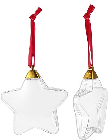 Garneck 6stücke Teiliges Weihnachtsfoto-kugelornamente Personalisierbare Xmas Dekoration Für Weihnachtsbaum Erinnerungsstück Für Festliche Anlässe Aufhängeseil