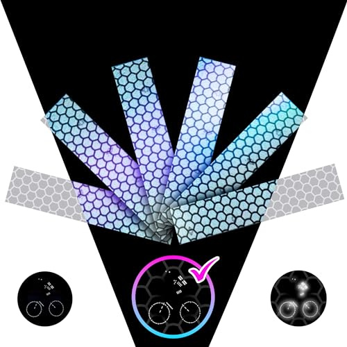 LOOM® Reflective Strips for Helmets & Cars | 6pc | Gray