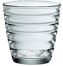 QTANZIQI Chope à bière en Bois fabriquée à la Main avec Design Nordique, capacité de 260 ML - Verrerie ondulée Unique pour Boissons réfrigérées
