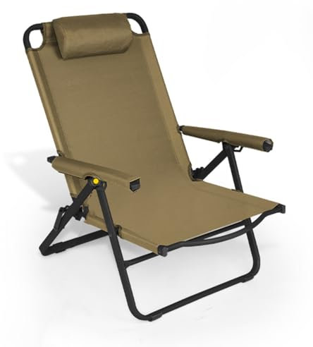 GIZNXBA Gartenstühle Stapelbar, Klappstühle Balkon, Tragbarer Terrassenstühle Modern Terrassenstuhl Balkonstühle Campingstuhl Mit Stahlrahmen Und Wetterfestem Stoff (Color : /Brown)