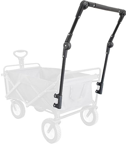 YANILL Schiebegriff für Bollerwagen UNIVERSAL Passt Rund- und Vierkantrohrrahmen, Zubehör Ersatzteile Handgriff für Faltbarer Klappbar Kinder Handwagen Strandwagen Faltbollerwagen Transportwagen