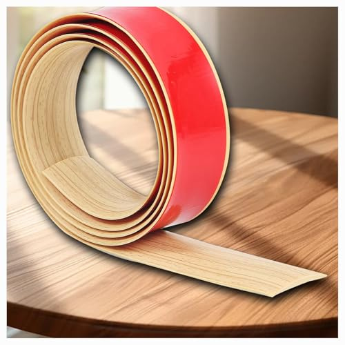 Boden-Übergangsstreifen zum Abziehen und Aufkleben, selbstklebender flacher Trennstreifen, Tür-Übergangsstreifen, Ungelochte Abdeckleiste für Fliesen, Holz, Laminat(4.0mx4cm)