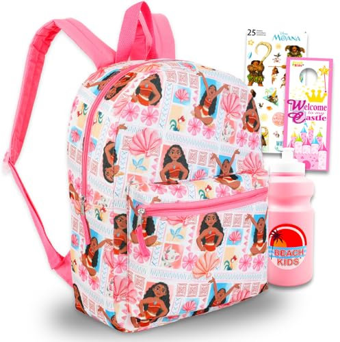 Disney Moana Backpack for Girls School Bundle w/ 16in Bookbag + More