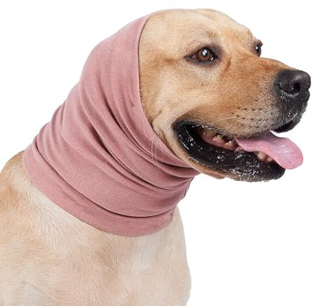 Hundeschutz, multifunktionaler Hunde-Gehörschutz für Hals und Ohren, winddicht, wärmer, elastisches Haustier-Stirnband, zur Angstlinderung, Reduzierung von Geräuschunterdrückung, Fellpflege und