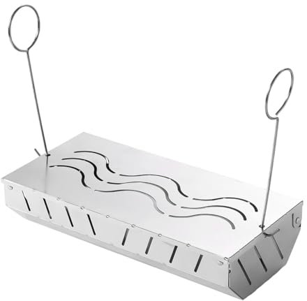 TAIZhiChen Scatola di Fumatori con Chip in Legno con Custodia per Contenitore per Il Coperchio della Cerniera per Cottura Esterna da Picnic, 1 Scatola