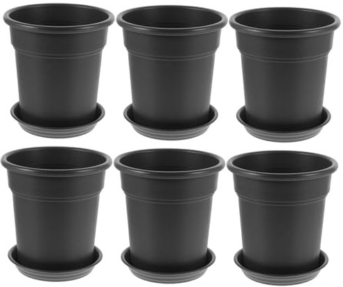 JOINPAYA 6juegos Macetas De Plástico para Orquídeas Macetas Altas Platillo para Plantas De Interior Decorativas para Jardín