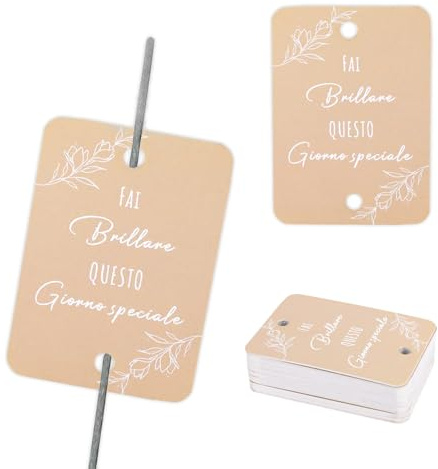 100 Fogli Etichette Scintille Luminose Matrimonio, Fai Brillare Questo Giorno Speciale Cartoncini Decorazioni, Tag Stelline Scintillanti Gadget Matrimonio, Matrimoni, Lauree, Compleanni (G57)