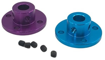 Giunto flangiato rigido in lega di alluminio, foro 3 mm/4 mm/5 mm/6 mm/6,35 mm/8 mm, connettore for albero guida motore, accessori for stampante 3D(Sky Blue 8mm)