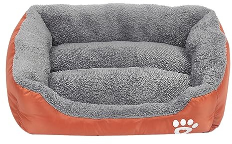 Hattba Kreatives Haustierbett, Fellkissen, Nest für Hunde und Katzen, weiches Plüsch, bequemes Sofa, mehrere Größen und Farben, Hundesofa für kleine Hunde