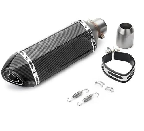 parti di scarico 51MM Tubo Di Scarico Per Moto Marmitta Scarico Da Corsa Accessori Per Y&amaha R15 Tmax 500 FZ6 CB400 Er6n Cb650(Type A)