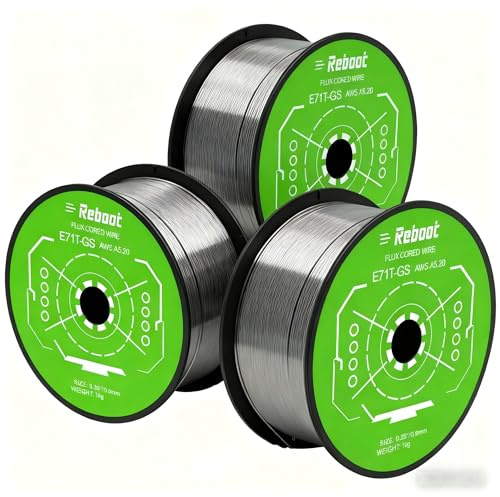 Reboot 0,9 mm gasfri MIG-svetstråd E71T-GS | 3 kg (1 kg × 3) | Kompatibel med de flesta gasfria svetsapparater