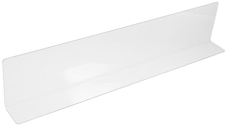 HONITANO Transparenter Eck spritzschutz für Badewanne und Waschbecken Wasserabweisendes Einfach zu Installierendes Badzubehör Minimalistisches Design für Trockene Badezimmerbereiche