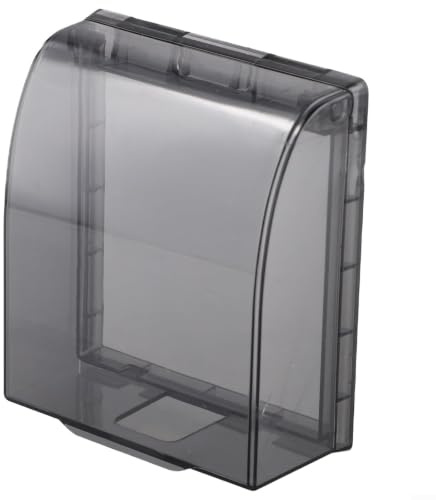 Wandschalter Steckdose Abdeckung Box Gehäuse mit IP14 Wasserdicht Schutz und Spritzschutz Geeignet für Außen und Innen (C)